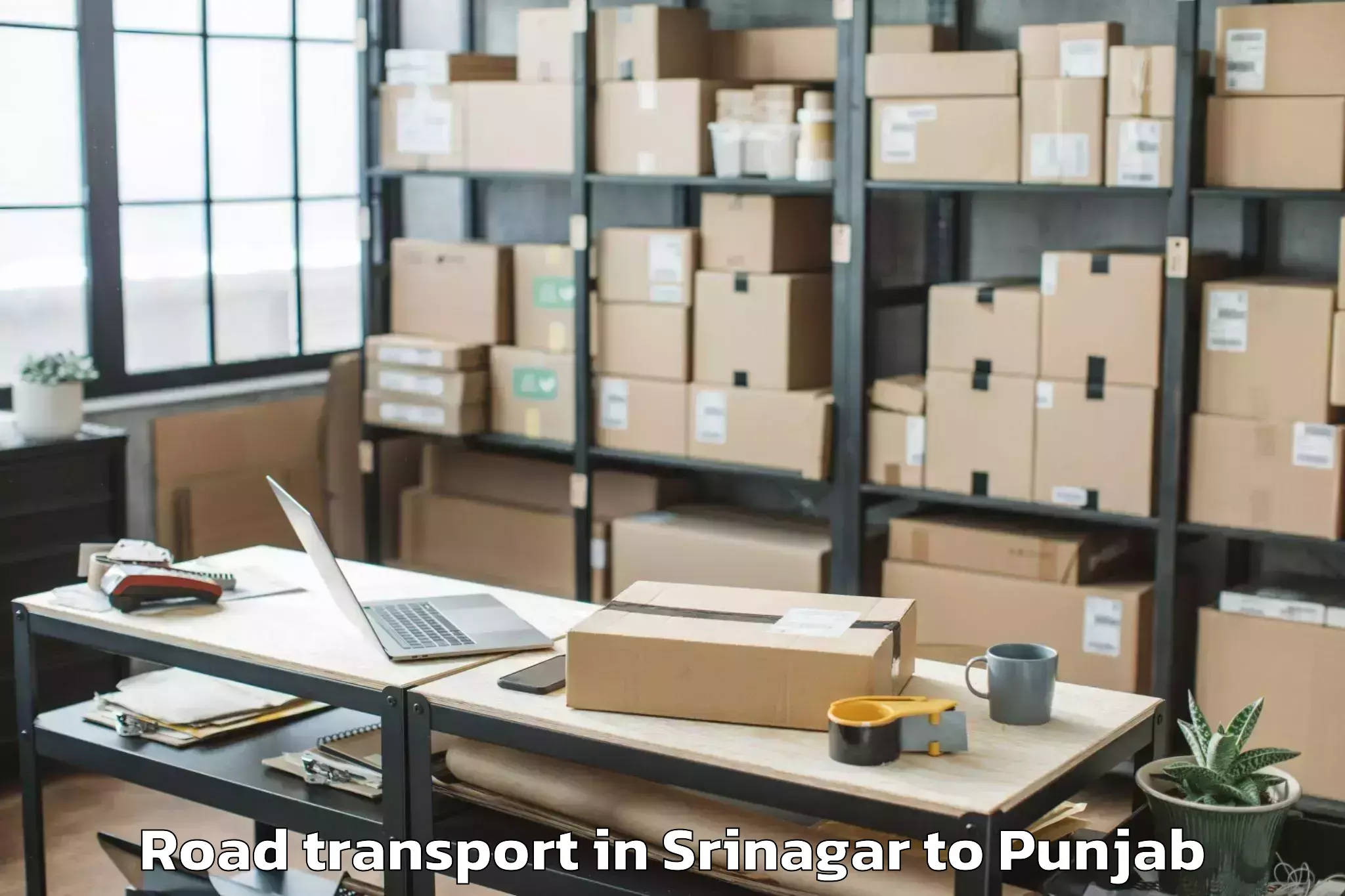 Easy Srinagar to Barnala Road Transport Booking